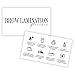 UGBFHT 100 Pack Brow Lamination Aftercare Cards Brow Lamination Aftercare Instructions Cards 35x21 Business Card Size Brow Lamination Kit for Brow Lamination Supplies Eyebrow Lamination Supplies - Image 2