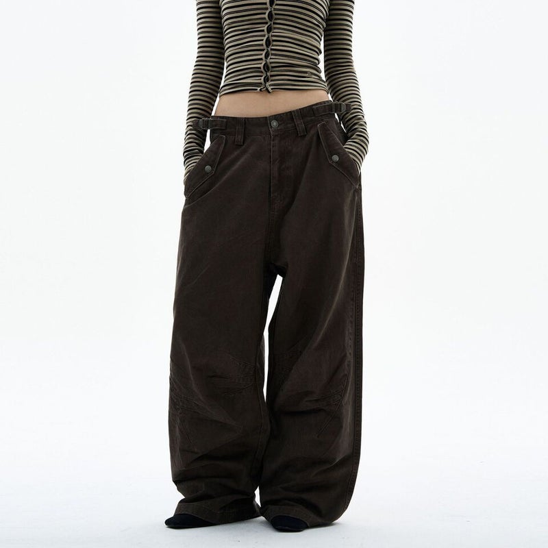 Unisex Classic Denim Jeans Loose Fit Daily Outdoor Wear - Image 2