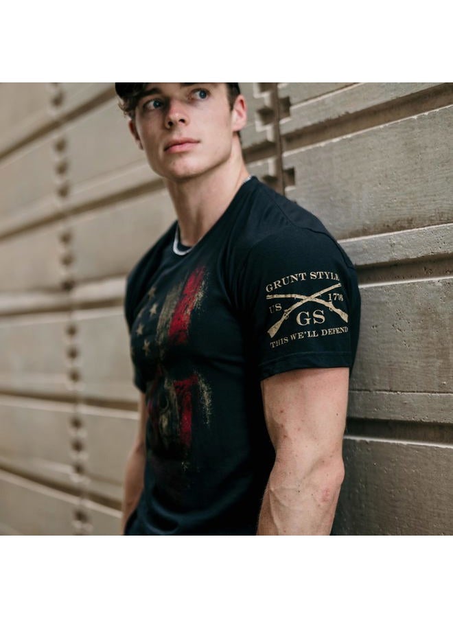 Grunt Style American Reaper 2.0 Men's T-Shirt, Color Black, Size XX-Large - Image 3