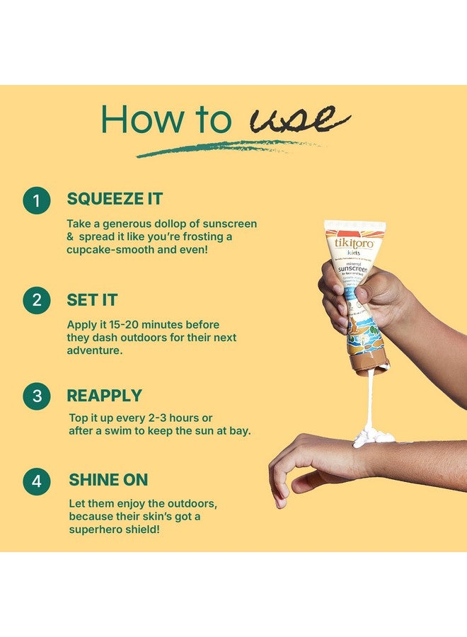 Tikitoro Kids Mineral Sunscreen SPF 30 PA+++| Hypoallergenic & Dermatologist Tested| Chamomile, Niacinamide & Zinc Oxide| Prevents Tanning & Hydrates Skin| 100% Vegan| No Parabens & Sulphates (75 ml) - Image 4