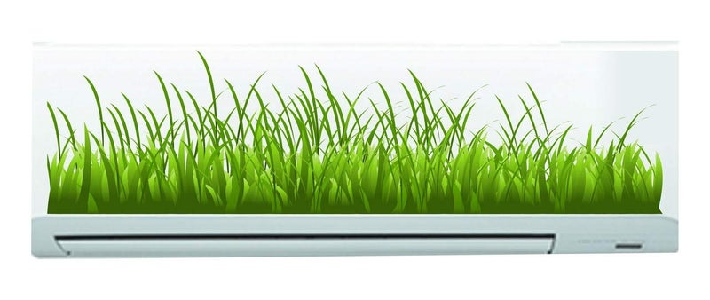 DivineDesigns Divine Designs™ PVC Vinyl Self-Adhesive Grass AC Sticker for Living Room, Bedroom, Office Wall Decoration (10 X 33 INCH) Pack 1 - Image 4