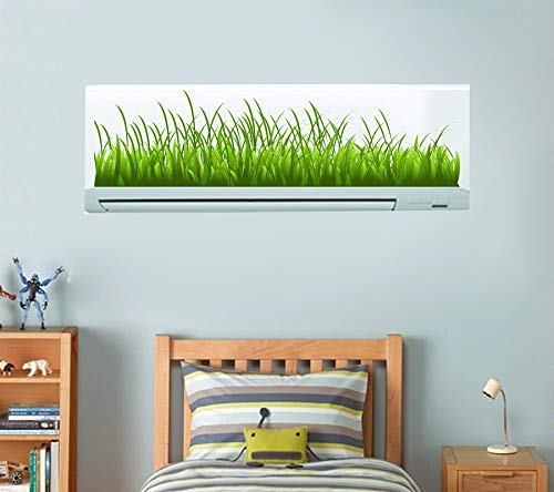 DivineDesigns Divine Designs™ PVC Vinyl Self-Adhesive Grass AC Sticker for Living Room, Bedroom, Office Wall Decoration (10 X 33 INCH) Pack 1 - Image 2