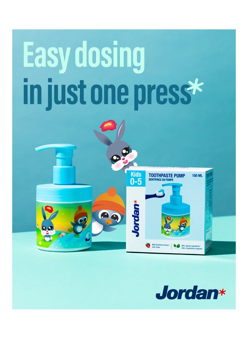 Jordan Jordan Kids Toothpaste Pump 150ml (0-5 Years) - Image 4