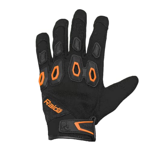 Raida Avantur MX Motorcycle Gloves | Touch Screen Compatible | Vegan Friendly | Daily Commute Gloves (XL, Orange) - Image 2