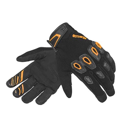 Raida Avantur MX Motorcycle Gloves | Touch Screen Compatible | Vegan Friendly | Daily Commute Gloves (XL, Orange) - Image 1