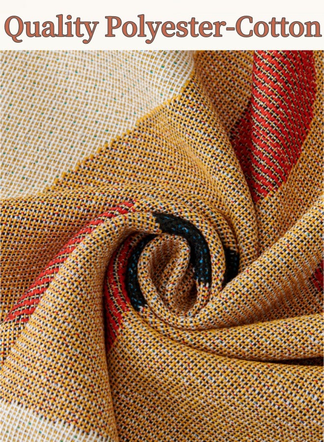 Optico Couch Cover Blanket, Boho Sofa Cover Sofa Couch Slipcover Couch Protector Sofa Throws Cover Blanket Machine Washable for Living Room Home Decor  (Maple Leaf, 180 x 230CM) - Image 5