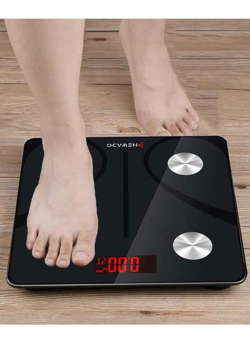 Hewado - Smart Scale for Body Weight Track Your Health and Fitness Progress with Accurate Digital Weighing with Measurement tape - Image 1