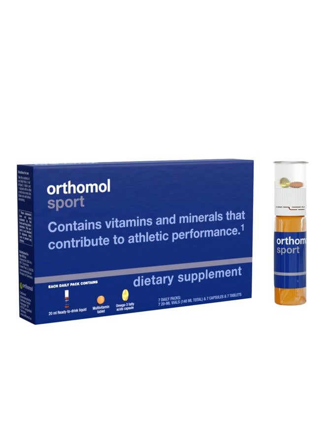 Orthomol Sport, 30-Day Supply, Premium Sports Nutrition Supplement with Vitamins A, B, C, D, E, Zinc, Iodine, Coenzyme Q10, L-Carnitine, Omega-3, and Essential Minerals for Optimal Performance - Image 1