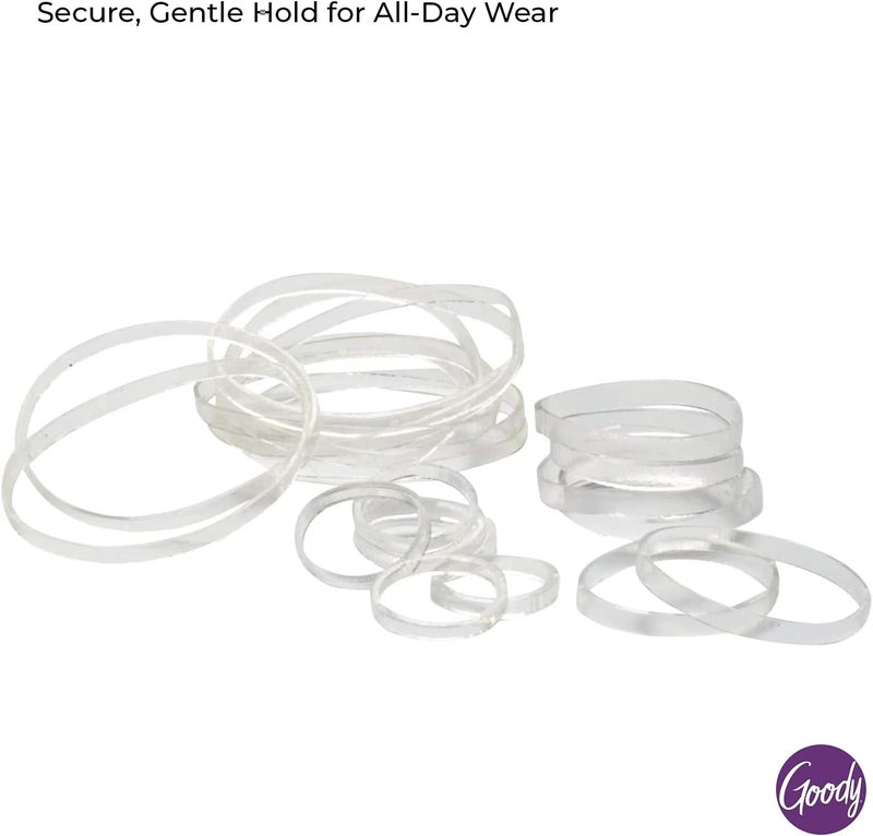 Goody Ouchless Multi Pony Band Elastics - Clear Hair Ties, 250 Count - Image 2