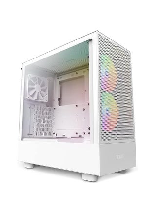 NZXT H5 Flow RGB Compact ATX Mid-Tower PC Gaming Case – High Airflow Perforated Front Panel – Tempered Glass Side Panel – Cable Management – 2 x F140 RGB Core Fans – 280mm Radiator Support – White - pzsku/Z4DA4C827B74B29A50B8FZ/45/_/1717770364/d93426eb-b609-416e-a868-ef87ba740a48