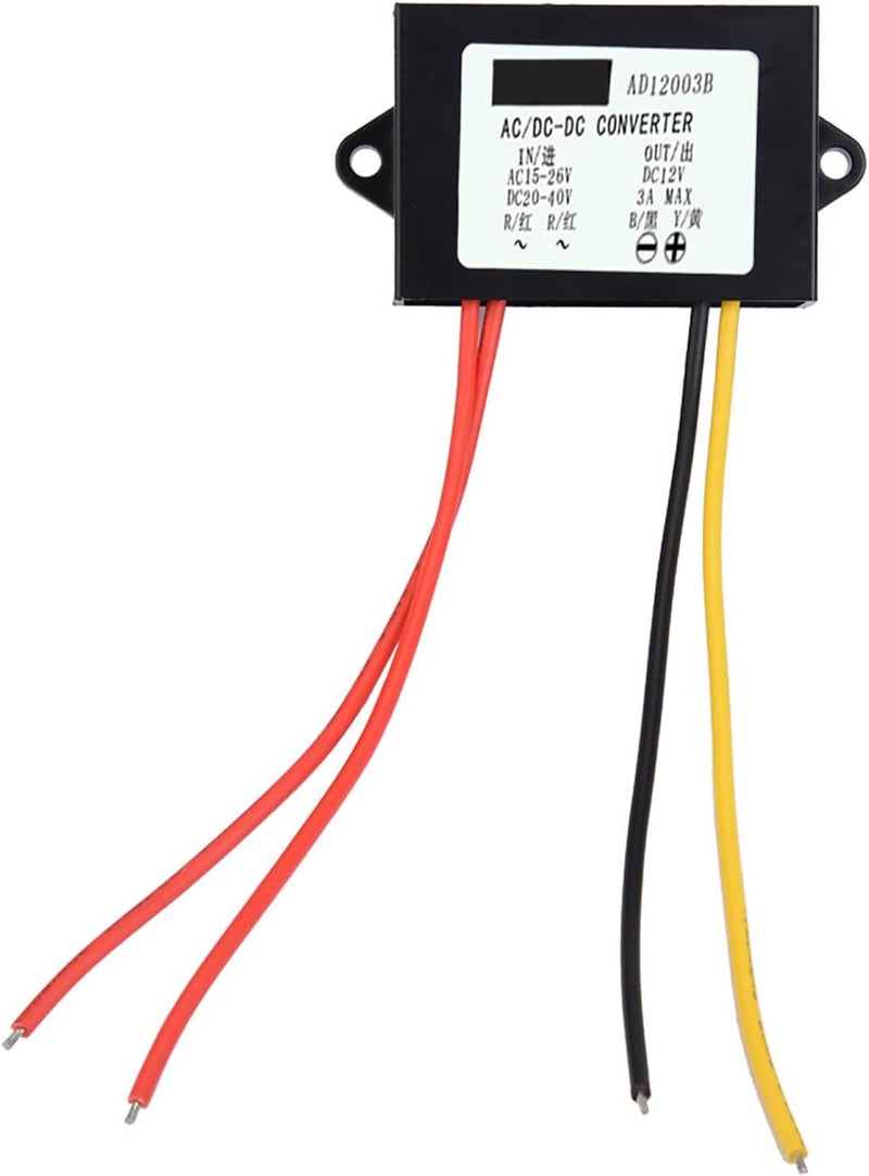 LiebeWH AC to DC Power Supply Converter, 3A 36W Voltage Regulator Module for Car Audio and LED Displays - Image 3