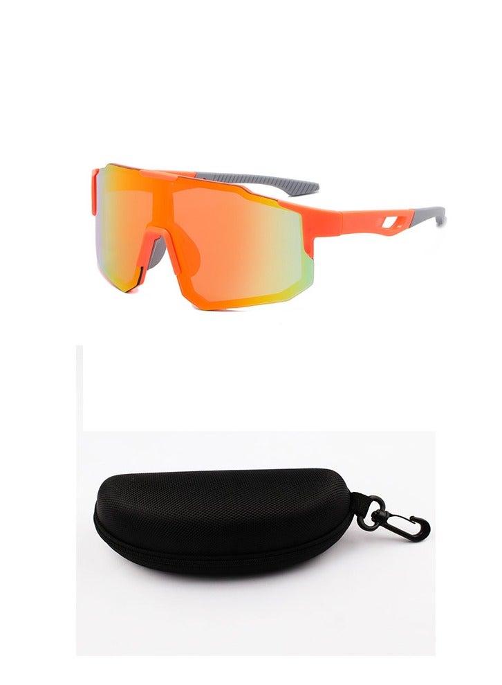 EFUMKE EFUMKE sports sunglasses anti-ultraviolet cycling sunglasses polarized UV400 sun visor outdoor windproof glasses suitable for sports running golf baseball fishing free glasses case  - Image 1