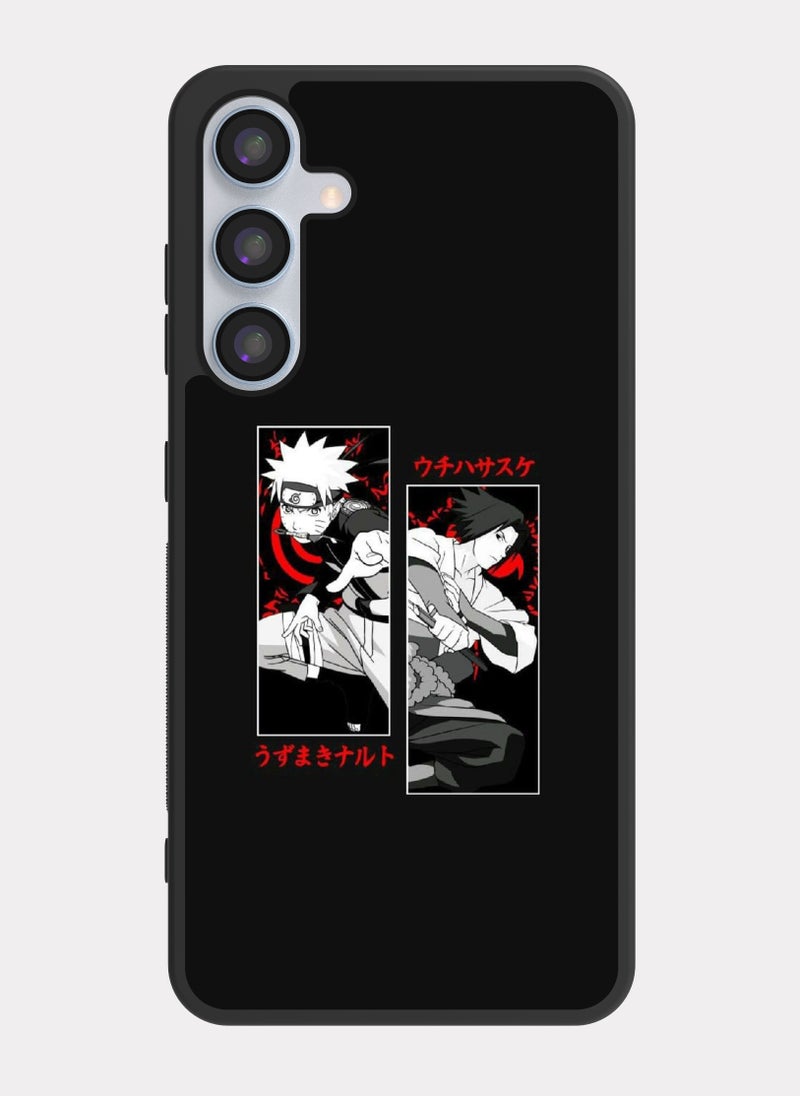 PXLAAT Samsung Galaxy A55 case cover Naruto and Sasuke - Image 1