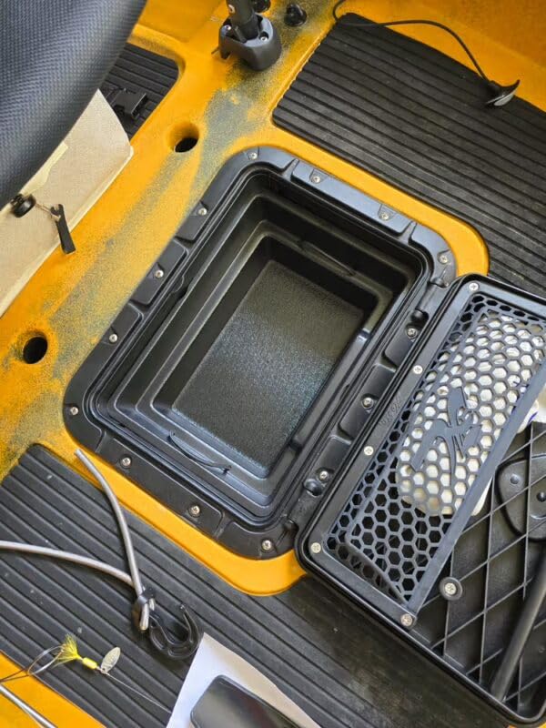 BerleyPro Bucket Bro Kayak Hatch Storage - Dry Storage Organizer for Hobie Cat Mirage Kayaks - Fishing Gear, Tackle Box & Accessory Storage - Easy Drain Cleaning - Image 1
