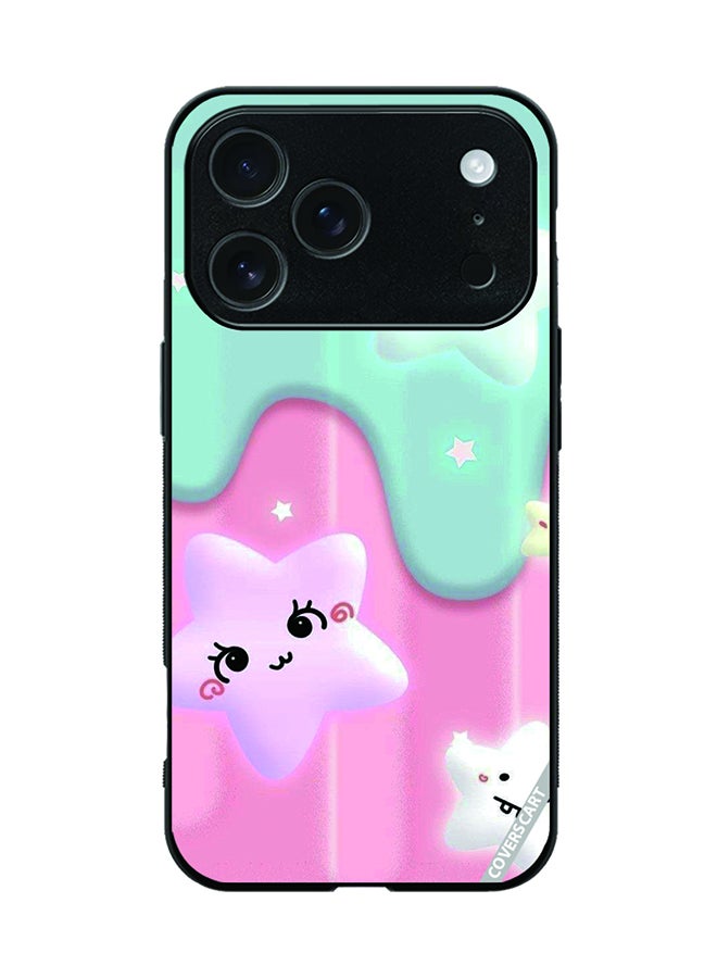 Protective Case Cover For Apple iPhone 17 Pro Stars Design Multicolour