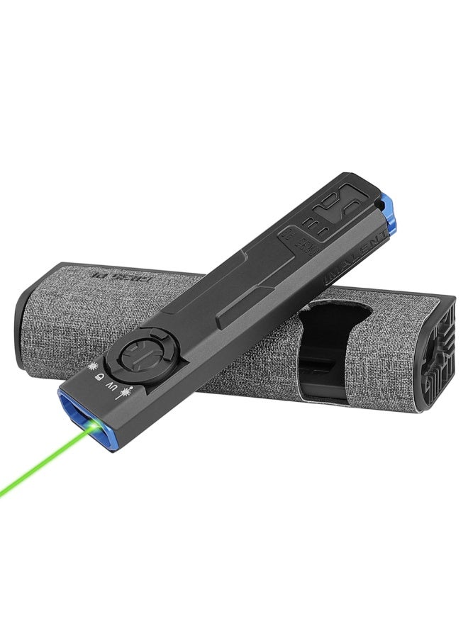 IMALENT Ultra-Slim EDC Flashlight GR35, Rechargeable Torch, 2800 Lumens, 4 in 1: Light with Green Beams, UV LED, White Light and Red-blue Flashing Flashlight, Anti-Slip Grip, Super-Thin Build Flat for Outdoors, Emergency - Image 1