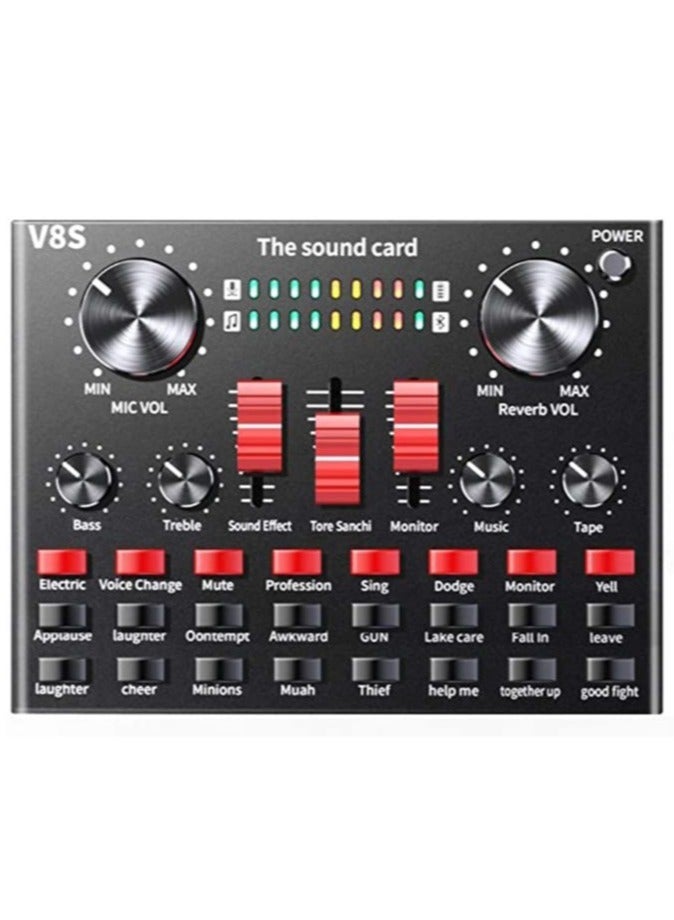 محول صوت للبث المباشر للهاتف والكمبيوتر المحمول مع ميكروفون متعدد الوظائف عالي جودة الصوت وذكي التوافق - Image 1