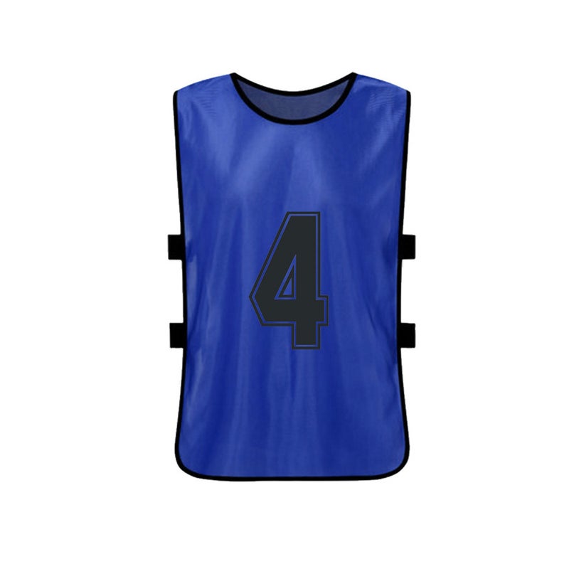 12 PCS Adults Soccer Pinnies 2 Colors Quick Drying Football Team Jerseys Youth Sports Scrimmage Soccer Team Training Numbered Bibs Practice Sports Vest - Image 5