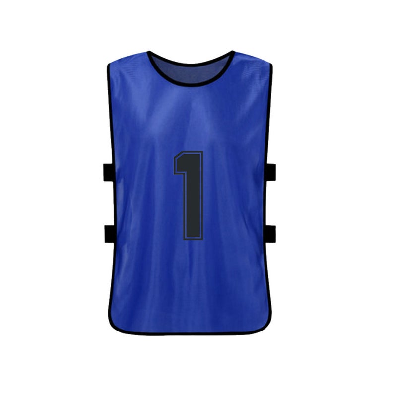 12 PCS Adults Soccer Pinnies 2 Colors Quick Drying Football Team Jerseys Youth Sports Scrimmage Soccer Team Training Numbered Bibs Practice Sports Vest - Image 2