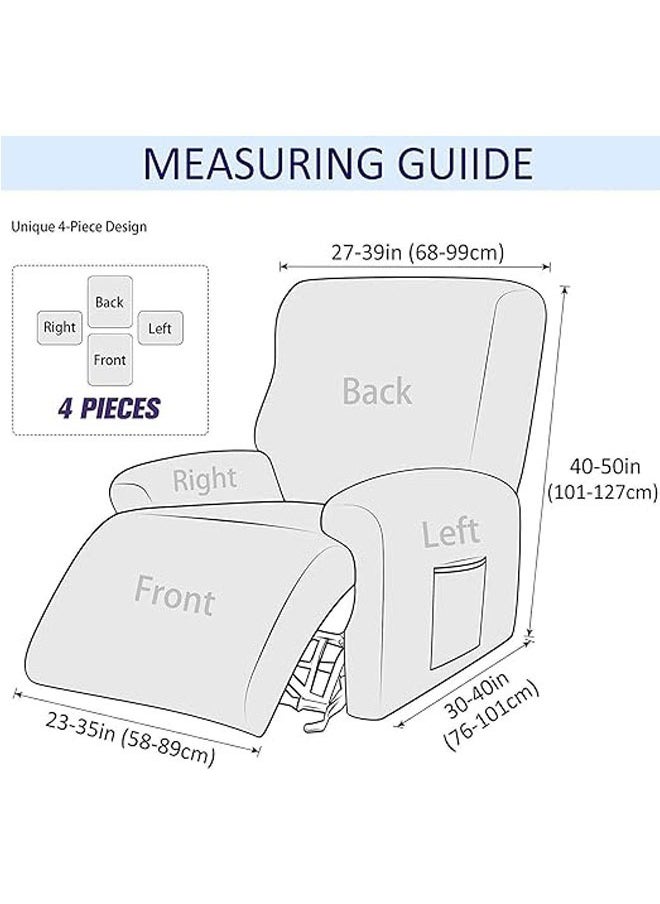 Single/multi-person chaise longue sofa protector Elastic sofa rail chaise longue cover Soft furniture protector with elastic chair cover T-jacquard pattern