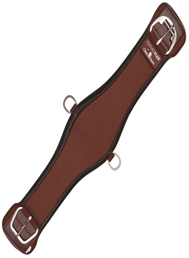 Classic Equine Feather Flex Roper Cinch, Color: Brown, Size: 30 (FFRCBR30) - Image 1