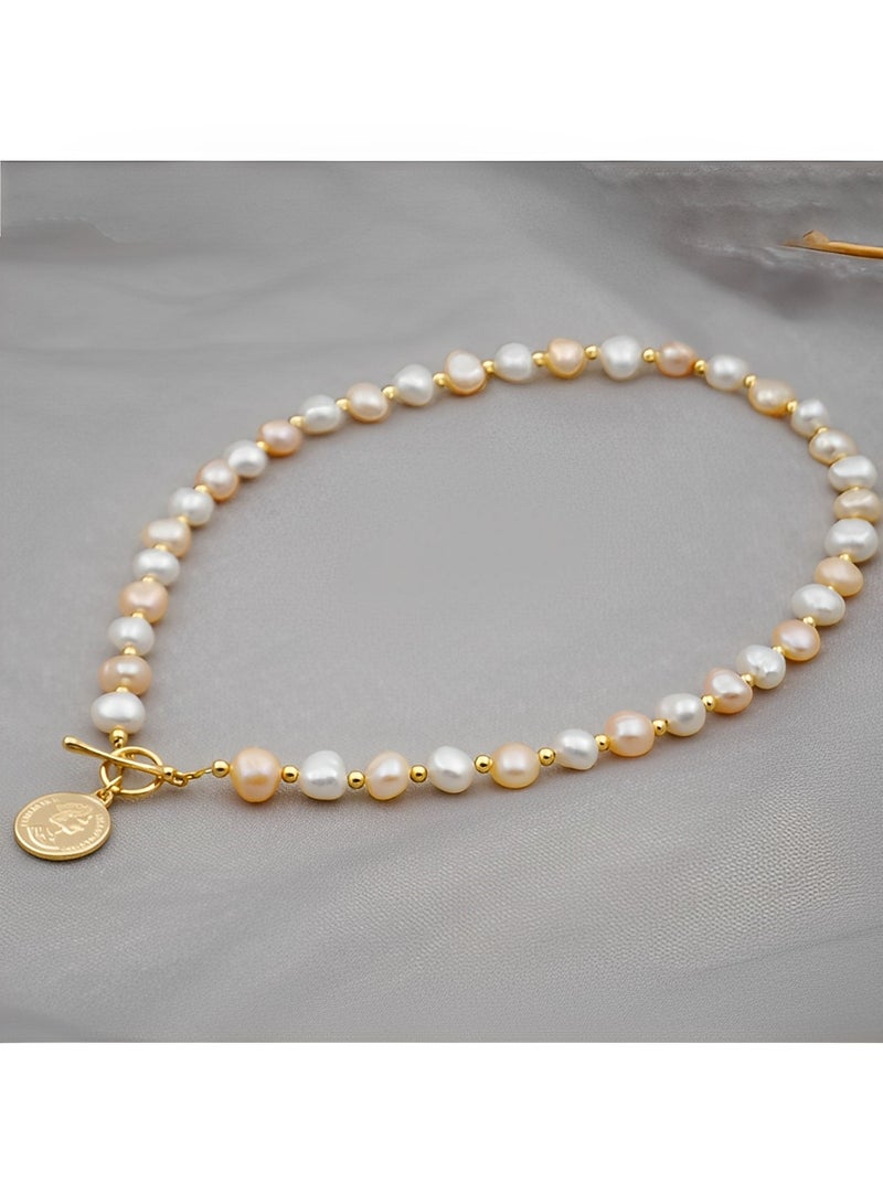 REOCLE Women's Pearl Necklaces Vintage Faux Pearl Choker Necklaces with Dainty Toggle Clasp Simple Pearl Jewelry for Girls as Wedding & Birthday & Bridesmaid Gifts  - Image 3