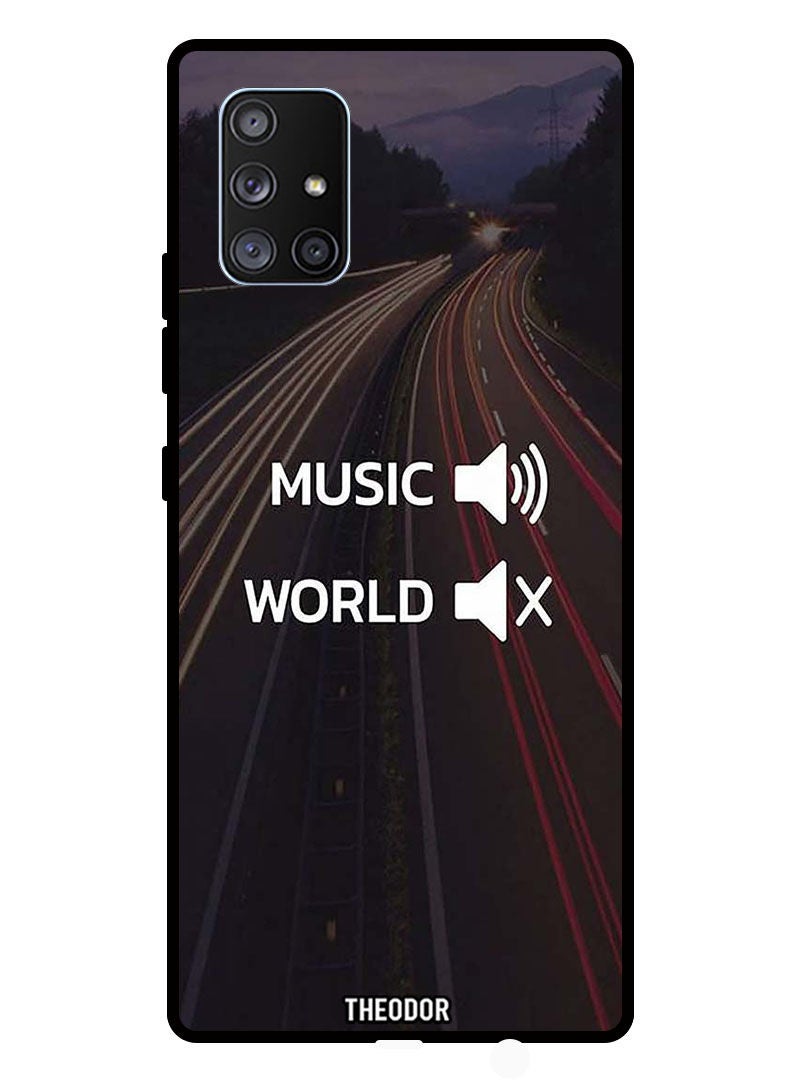 Theodor Protective Case Cover For Samsung A71 5G   Music Word - Image 1