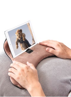 السنيدي وسادة للأجهزة الذكية، الهاتف المحمول وسادة المعصم، بني، مقاس 40*23*11 سم  - Image 4