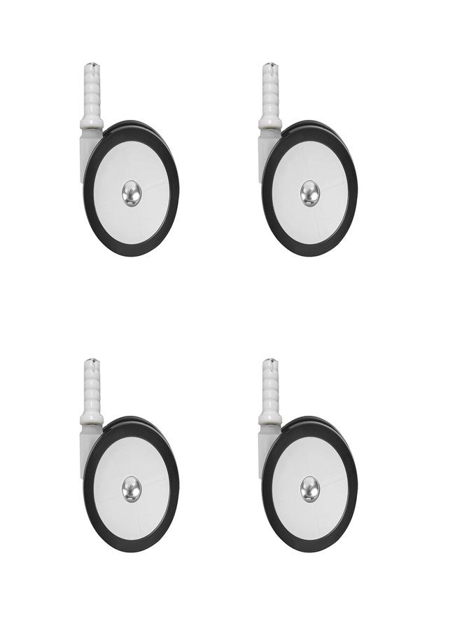 WYI Baby Walker Wheels Replacement,Baby Stroller Wheels,Set of 4, Baby Walker Accessories, Plastic Rubber Casters - Image 1