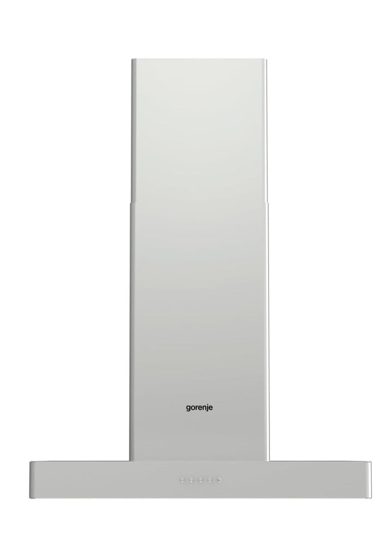 Gronje T- shape Hood 60 CM 115 Watt Air extraction 298 m³/h 3 speed level stainless steel Mechanical control Silver PWHT628EX  - Image 2