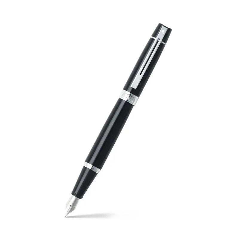 SHEAFFER Pen Sheaffer 300 E9312 Glossy Black With Chrome Plated Trims Medium Fp - Image 1