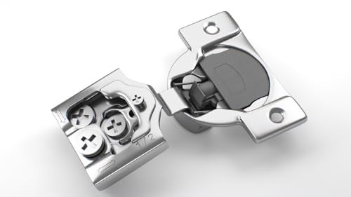 Berta 4-Pack, 1/2 inch Overlay Soft Closing Face Frame Cabinet Hinges, 105 Degree 6-Ways 3-Cam Adjustment Concealed Kitchen Cabinet Door Hinges with Screws (1/2 in. Overlay, 4 Pieces) - Image 1