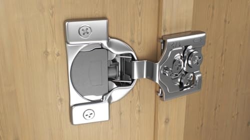 Berta 4-Pack, 1/2 inch Overlay Soft Closing Face Frame Cabinet Hinges, 105 Degree 6-Ways 3-Cam Adjustment Concealed Kitchen Cabinet Door Hinges with Screws (1/2 in. Overlay, 4 Pieces) - Image 4