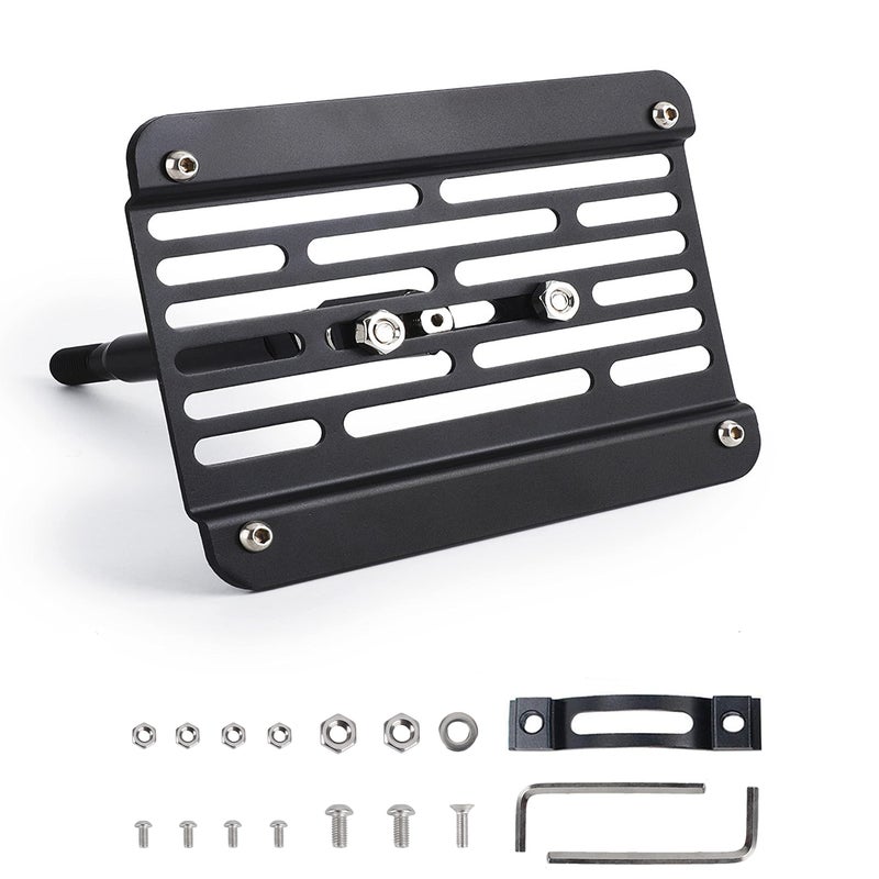 CNSPEED Front Bumper Tow Hook License Plate Mount Relocator Bracket Mounting Bolt Adapter Kit for Subaru BRZ WRX Crossbrek Forester Toyota 86 Prius Scion FR-S (Thread M16 x 1.5) - Image 1