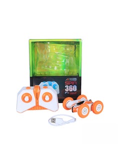 D-Power Mini RC Stunt Car - Orange, 2.4GHz Remote Control, 360-Degree Rotation, USB Charging, Durable ABS Construction, Long Playtime, Fun Gift for Kids 3+  - Image 1