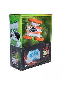 D-Power Mini RC Stunt Car - Orange, 2.4GHz Remote Control, 360-Degree Rotation, USB Charging, Durable ABS Construction, Long Playtime, Fun Gift for Kids 3+  - Image 2