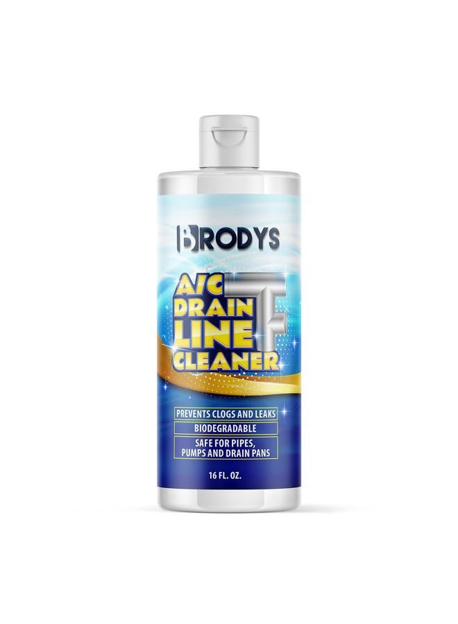 Brodys A/C HVAC Drain Line Cleaner (16oz Bottle) - Image 1