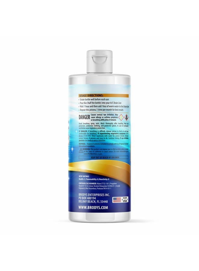 Brodys A/C HVAC Drain Line Cleaner (16oz Bottle) - Image 2