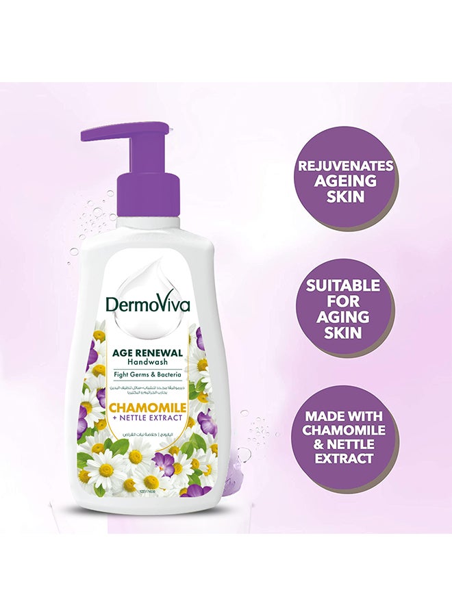 DermoViva Age Renewal Handwash With Chamomile And Nettle Extracts Pack Of 3 - Image 3