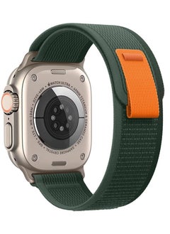 CATANES Apple Watch adhesive Trail Band 49mm 45mm 44mm 42mm Nylon Strap for iWatch Series Ultra/8/7/SE/6/5/4/3/2/10 Navy Green  - Image 4