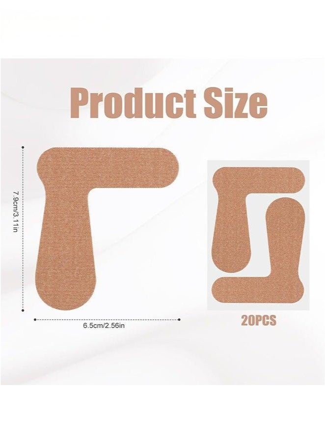 20 Pairs Big Toe Valgus Orthotics Bunion corrector，for overlapping Toes, Self-Adhesive Toe Brace Big Toe Straighteners, Breathable Toe Corrector Big toe valgus orthotics - Image 5