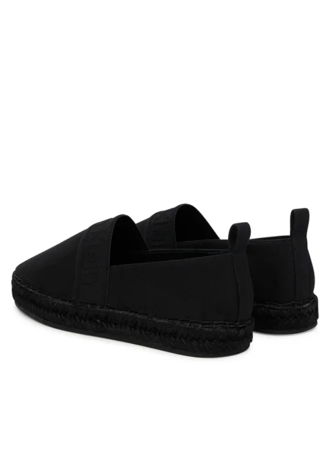 Calvin Klein Triple Black Logo Webbing Espadrilles for Women | Best Price UAE
