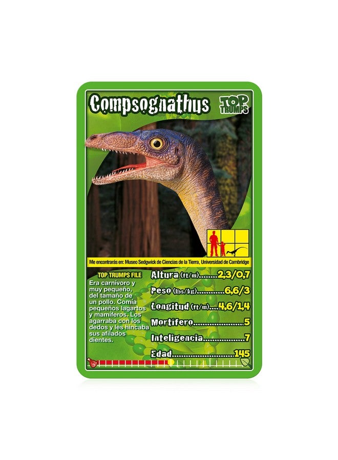 Top Trumps Juego de Cartas Top Trumps Dinosaurs Edición Española, Aprende sobre Tyrannosaurus Rex, Stegosaurus, Giganotsaurus en este pack educativo, regalo y juguete para niños y niñas de 6 años en adelante - Image 4
