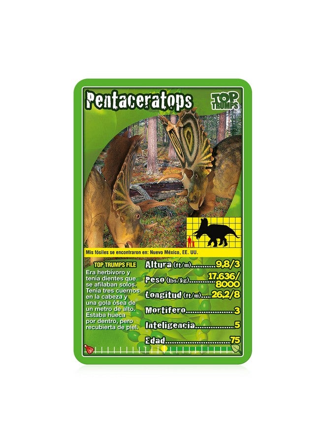 Top Trumps Juego de Cartas Top Trumps Dinosaurs Edición Española, Aprende sobre Tyrannosaurus Rex, Stegosaurus, Giganotsaurus en este pack educativo, regalo y juguete para niños y niñas de 6 años en adelante - Image 5