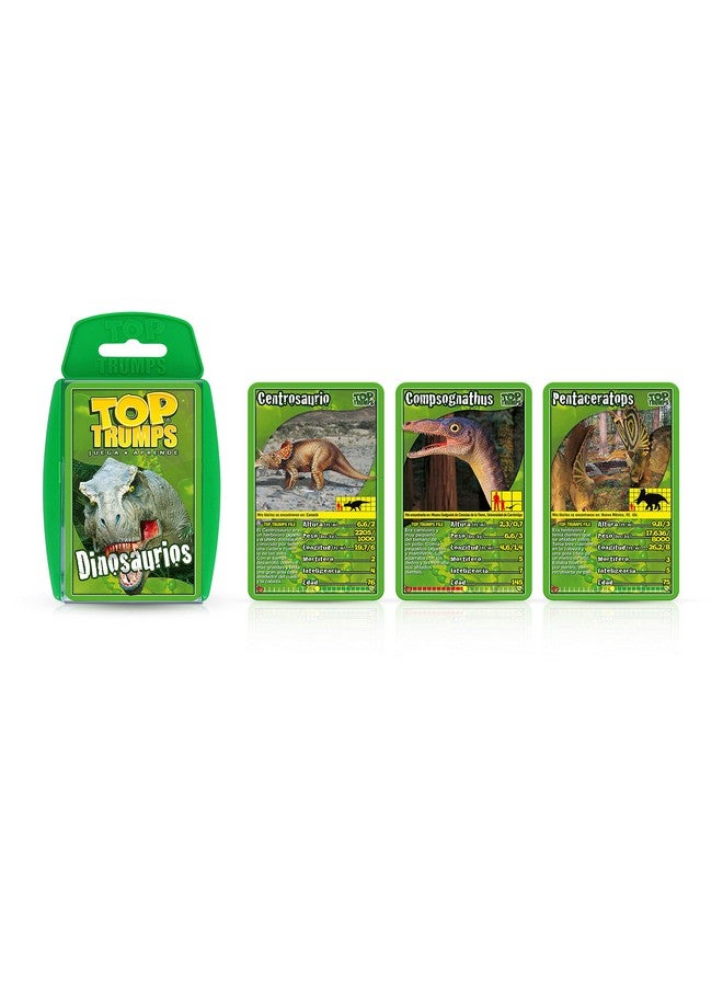 Top Trumps Juego de Cartas Top Trumps Dinosaurs Edición Española, Aprende sobre Tyrannosaurus Rex, Stegosaurus, Giganotsaurus en este pack educativo, regalo y juguete para niños y niñas de 6 años en adelante - Image 2
