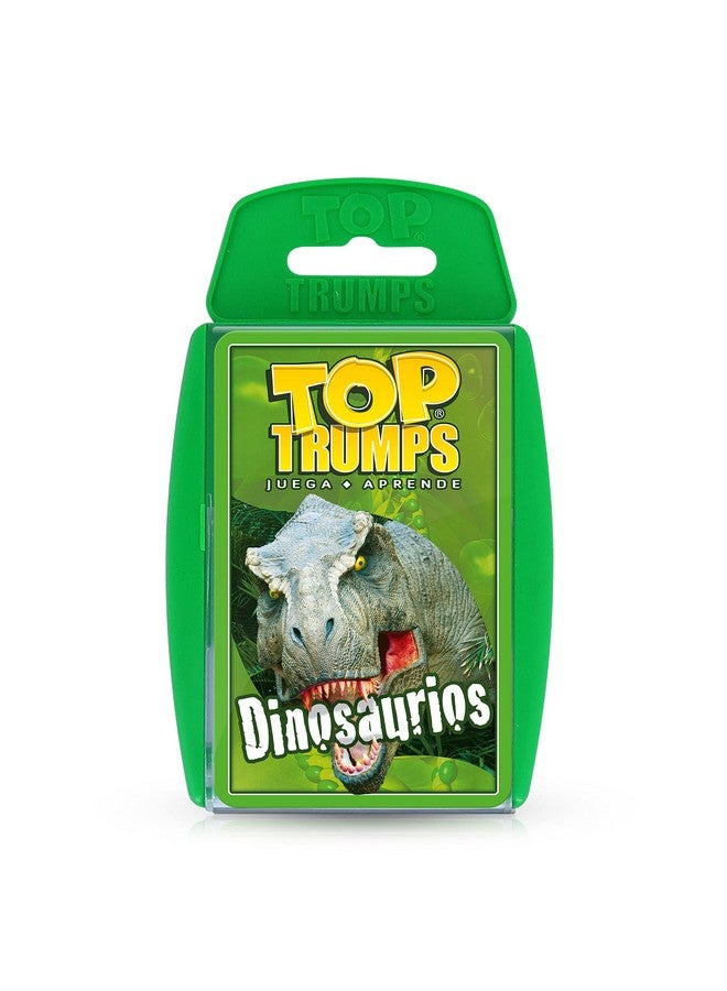 Top Trumps Juego de Cartas Top Trumps Dinosaurs Edición Española, Aprende sobre Tyrannosaurus Rex, Stegosaurus, Giganotsaurus en este pack educativo, regalo y juguete para niños y niñas de 6 años en adelante - Image 1