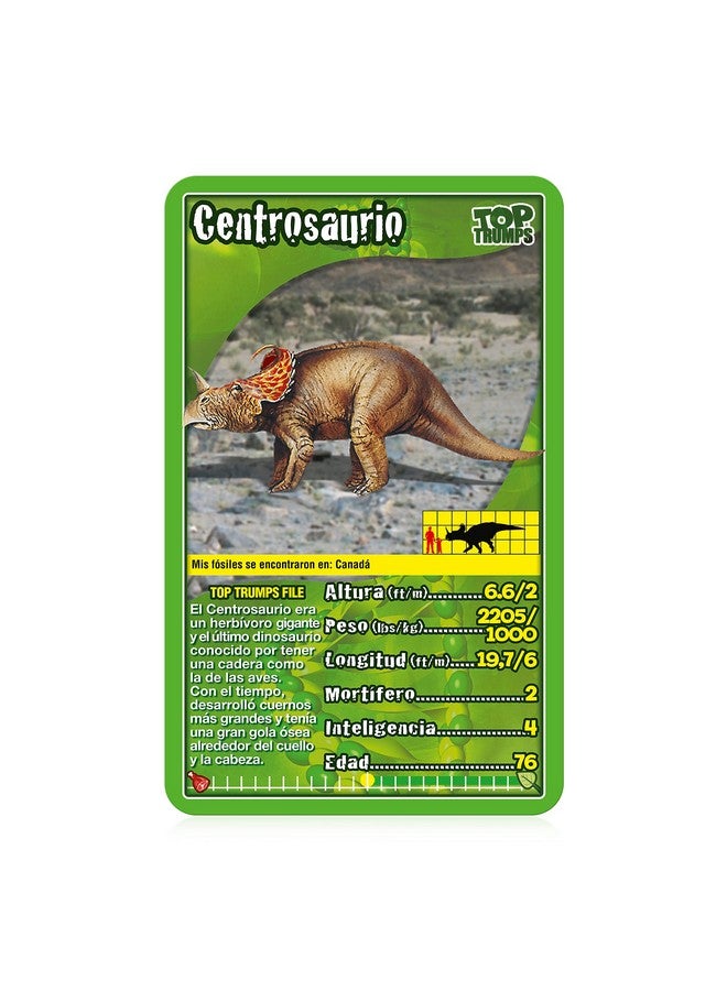 Top Trumps Juego de Cartas Top Trumps Dinosaurs Edición Española, Aprende sobre Tyrannosaurus Rex, Stegosaurus, Giganotsaurus en este pack educativo, regalo y juguete para niños y niñas de 6 años en adelante - Image 3