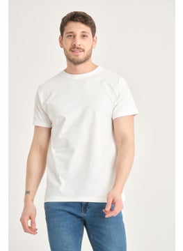 Four Man 2 Pieces Men's 100% Cotton Standard Pattern Non-Wrinkle Plain Color Basic T-Shirt  - Image 5