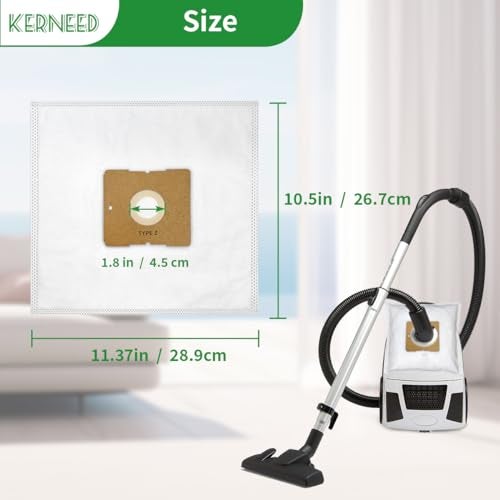 Kerneed 8 Pack Type Z HEPA Vacuum Bags for Riccar Moonlight, Pizzazz, Sunburst & Simplicity Jill, Jack, Snap Vacuum Cleaners, Part RZH-6/SZH-6 - Image 3