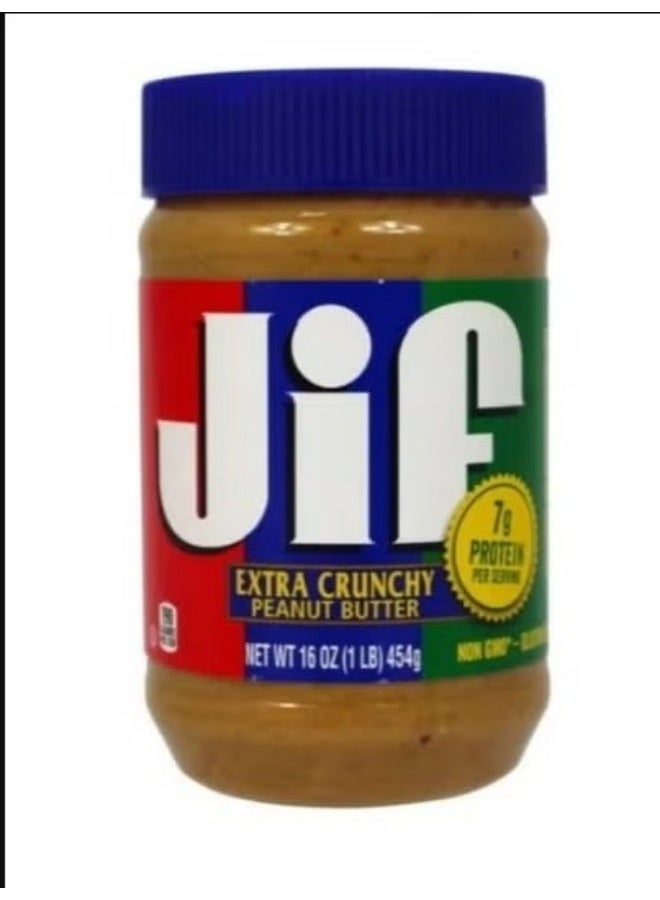 جيف زبدة الفول السوداني الكريمية 454 جرام - Image 1